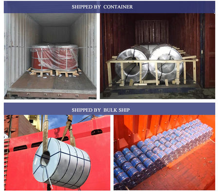 Standardpaket Wellfarbbeschichtete Metall-Zink-Stahlspule für Dachplatten RAL 5000 Violettblau 1,0-2,0 mm Dicke