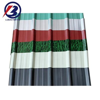 DX51D Beschichtung Z30-Z40 914mm 2438mm 6096mm Chromadek BWG 28 Dachplatte Dachplatte für Magnesiumoxid-Dachplatten