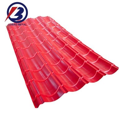 DX51D Beschichtung Z30-Z40 914mm 2438mm 6096mm Chromadek BWG 28 Dachplatte Dachplatte für Magnesiumoxid-Dachplatten