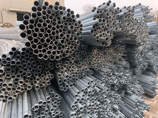 1.2-20mm Kohlenstoffrundgeschweißtes verzinktes Stahlrohr für Gewächshäuser mit Warmwalztechnologie und ISO9001-Zertifizierung
