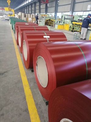 Vorgefärbte Gl-Stahlspule / PPGl / Farbbeschichtete galvanisierte Stahlspule mit anpassbaren Mustern und einer Dicke von 0,1-1,5 mm