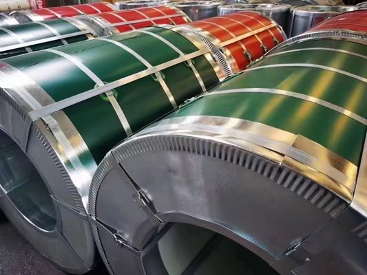 Vorgefärbte Gl-Stahlspule / PPGl / Farbbeschichtete galvanisierte Stahlspule mit anpassbaren Mustern und einer Dicke von 0,1-1,5 mm