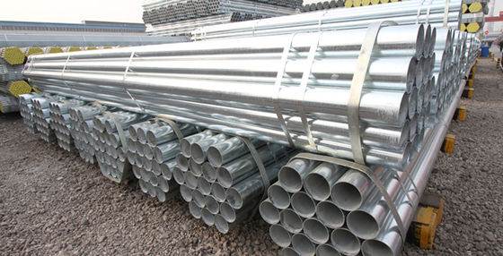 Q235 Kohlenstoffrundgeschweißtes galvanisiertes Stahlrohr für die Kaltwalztechnik und das Schneiden von Blechen im Gewächshaus
