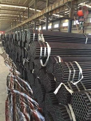 ASTM A252 A36 Q235 Q345 Q235B Durchmesser 219-3048 mm Dickwände 5-30 mm Gerade Nähte geschweißte Stahlrohre für Runde Rohrrohr