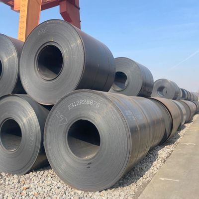 Prime Low Carbon HRC ASTM A36 Q195 Q235 SS400 Dicke 0,8-300 mm Milde Stahl MS Warmgewalzte Stahlspule für Behälterplatte