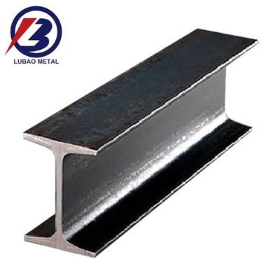 Webbreite 96 mm 1056 mm Galvanisierter H-Strahl für Strukturbauten Schwarze Oberfläche