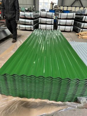 PPGI-farbbeschichtete Dachplatten mit einer Wellentiefe von 15 mm bis 18 mm und Unoilbehandlung in ASTM Z30 0,1-1,0 mm