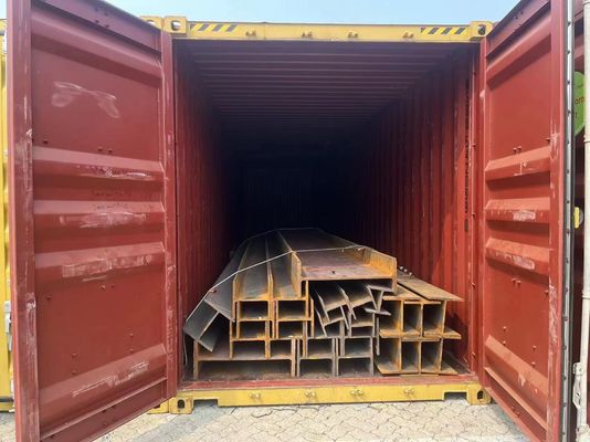Q235/Q345/ST37-2/ST52/Q420/Q460/S235JR/S275JR/S355JR kundenspezifischer galvanisierter H-Strahlstahl mit Stanzverarbeitungsdienst