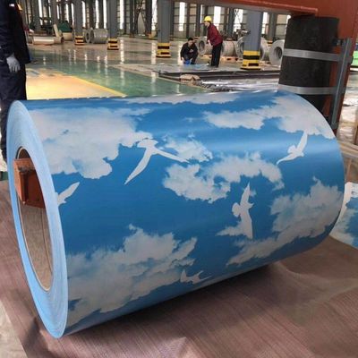 Schweißdienst 0,25-0,8 mm Dicke DX51D Z DX52D Z DX53D Z PPGI PPGL Aluminiumplattierte Zinkfluorkohlenstofffarbige Stahlspule