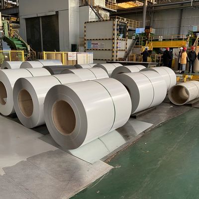 Schweißdienst 0,25-0,8 mm Dicke DX51D Z DX52D Z DX53D Z PPGI PPGL Aluminiumplattierte Zinkfluorkohlenstofffarbige Stahlspule