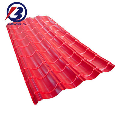 0.22*0.23/0.24/0.25mm PPGI Galvanisiertes Beschichtetes Welldeckblatt für mittelhartes Oberflächenbeschichtetes Stahl