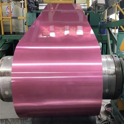 1100.1060.3004.3003 Ral-Farbe Aluminium-Spulen Dünnste Dicke 0,27 mm Farbbeschichtung Toleranz ± 1% Serie 3004.3003