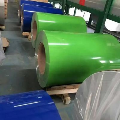 1100.1060.3004.3003 Ral-Farbe Aluminium-Spulen Dünnste Dicke 0,27 mm Farbbeschichtung Toleranz ± 1% Serie 3004.3003
