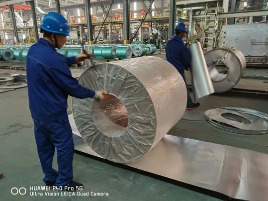 Galvalumbeschichtete Stahlspule für warmgepolsterte galvanisierte Spulen Metalldachbleche Baustoffe Aluminiertes Zink