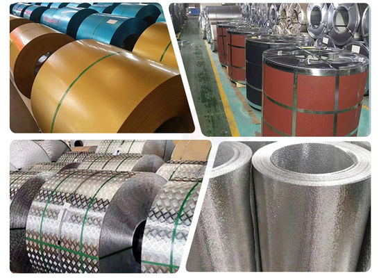 1000 2000 3000 5000 6000 7000 Serie Aluminiumlegierung Spirale 1050 1060 3033 5052 1250mm