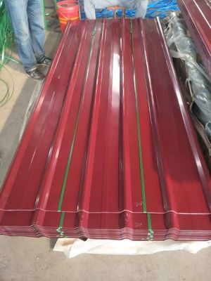 Prefab-Häuser Dachbaumaterialien PPGI Wellstoffverzinktes Eisen Zink Metallblech mit Zink-Aluminiumbeschichtung