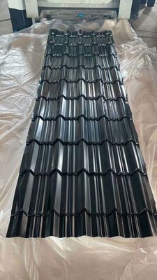 Prefab-Häuser Dachbaumaterialien PPGI Wellstoffverzinktes Eisen Zink Metallblech mit Zink-Aluminiumbeschichtung