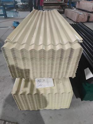 Prefab-Häuser Dachbaumaterialien PPGI Wellstoffverzinktes Eisen Zink Metallblech mit Zink-Aluminiumbeschichtung