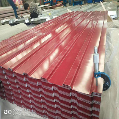 0.1-1mm Dicke Farbbeschichtet Gl Wellplatten PPGl Verzinkte Wellplatte Eisenplatte Zink Metallplatte