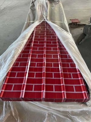 0.1-1mm Dicke Farbbeschichtet Gl Wellplatten PPGl Verzinkte Wellplatte Eisenplatte Zink Metallplatte