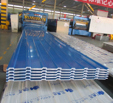 0.1-1mm Dicke Farbbeschichtet Gl Wellplatten PPGl Verzinkte Wellplatte Eisenplatte Zink Metallplatte