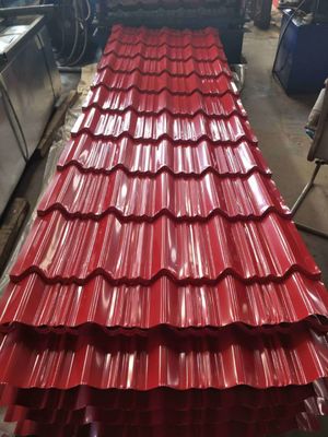 Schneidplatten professionell angepasst Farbbeschichtet Welldachplatte Verzinkte Stahlplatten Regelmäßiger Spangeltyp