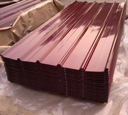 Schneidplatten professionell angepasst Farbbeschichtet Welldachplatte Verzinkte Stahlplatten Regelmäßiger Spangeltyp