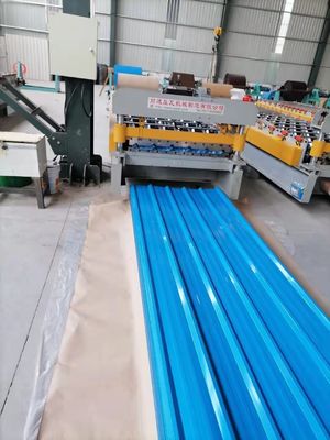 Schneidplatten professionell angepasst Farbbeschichtet Welldachplatte Verzinkte Stahlplatten Regelmäßiger Spangeltyp