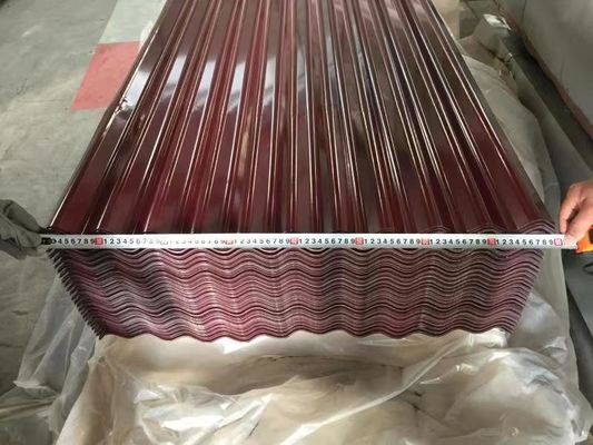 Verzinktes, überzogenes 1,2 mm, 1,4 mm, 1,6 mm, Zink-gewölbtes Metalldachblech für Dachlösungen und Bauarbeiten