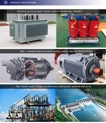 Technik Kaltgewalzte nicht orientierte Siliziumstahlspule 50w470 50w600 50w800 50w1300 mit und 0,2 50 mm Dicke