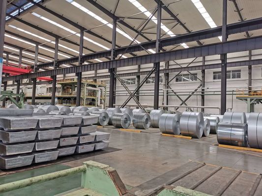 3003 3004 3105 Vergütung 1250 mm Legionsstahl Spirale Aluminium Zink beschichtet Stahlspirale Verzinkte Aluminiumspirale zur beschichteten Verarbeitung