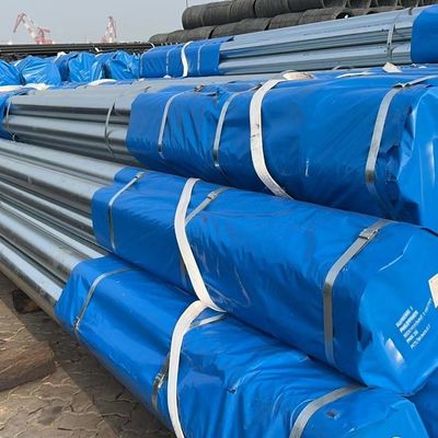Zinkbeschichtet 200-700 g/m2 Verzinktes Stahlrohr für Strukturgebäude 150 mm Durchmesser MS Heißtauchholles Kohlenstoffstahl