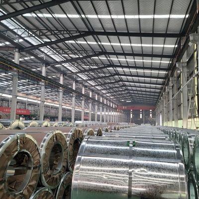 SGCC/CGCC/DX51D/DX52D/DX53D/SGH440 Klasse Z40 Z60 Z100 SECC Warmdippverzinkte Stahlspule für Dachbleche und Stahlrohr