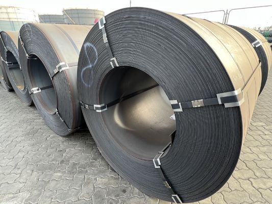 CE-zulassete warmgewalzte Stahlspule Vollharte Carbonstahlstreifen/Spulen Hellschwarz gegießtes HRC-Stahl für Platte und Spule