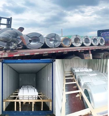 0.14mm-0.6mm Dicke Optionen Galvanisierte Stahlspulen für langlebige Gebäudekonstruktion Nicht geölt