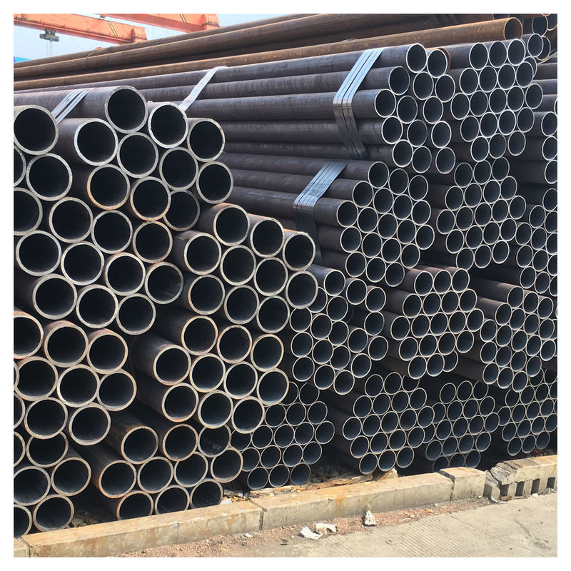 ASTM A252 A36 Q235 Q345 Q235B Durchmesser 219-3048 mm Dickwände 5-30 mm Gerade Nähte geschweißte Stahlrohre für Runde Rohrrohr