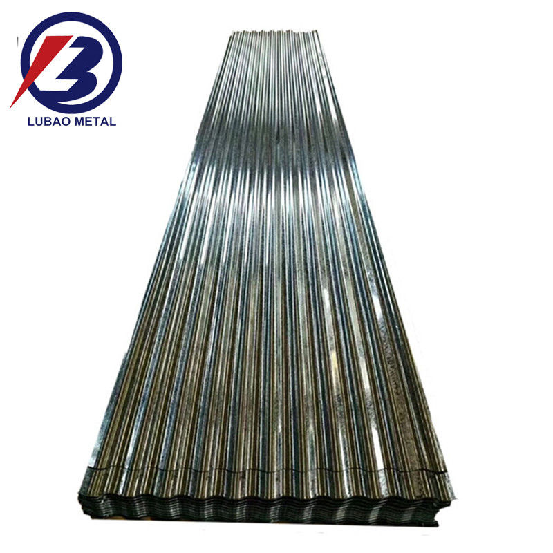 Technologie Kaltgewalzte Breite 665-1100mm Heißgewalzte Verzinkte Eisenplatte 22 26 28 Gauge Wellstahldachplatte
