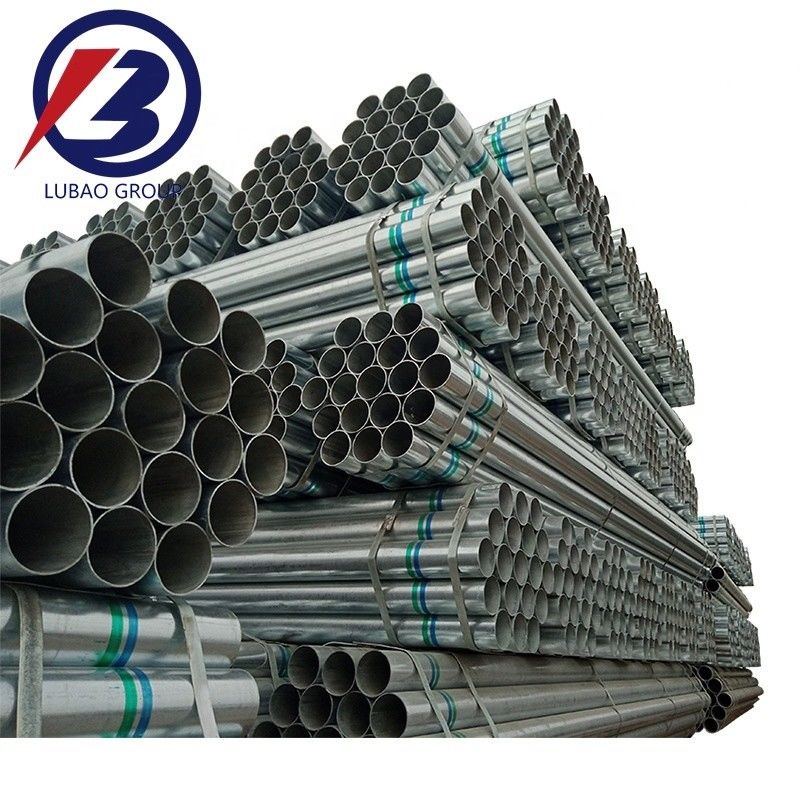 Toleranz ± 1% Galvanisiertes Stahlrohr Zink 80 g 6/12 Meter Standardlänge für Gewächshausrahmen und Baustoff