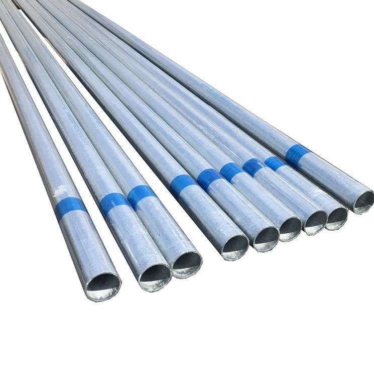 Außenanlagen 4 Zoll OD vorverzinkte Runde Stahlrohre mit 1,0 mm Zinkschutz und leicht geölte CE-Zertifizierung